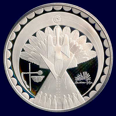 Peyote Religion Sterling Silver Coin